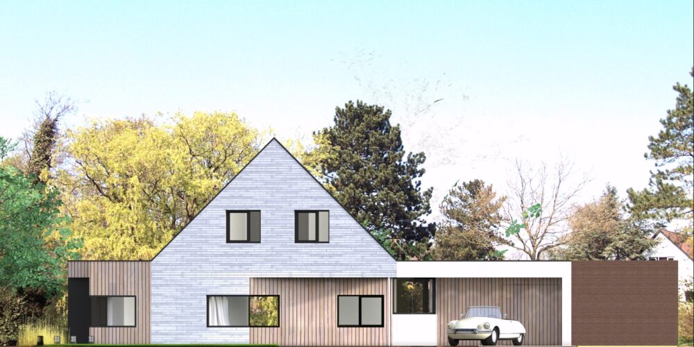 impressie van de voorgevel