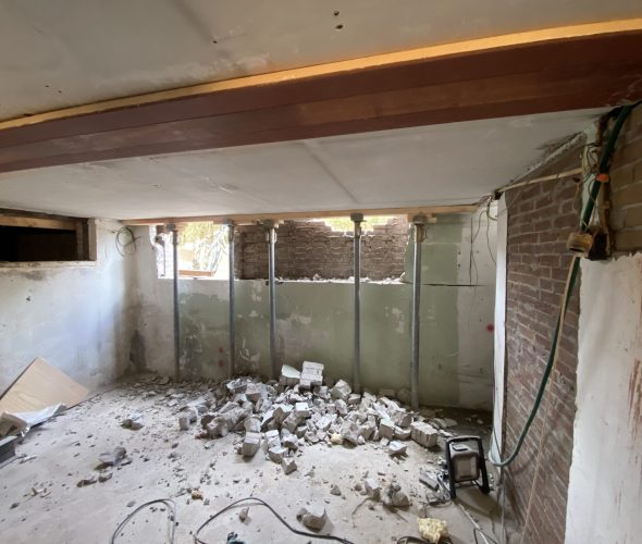 eerst kolom er uit en licht er in